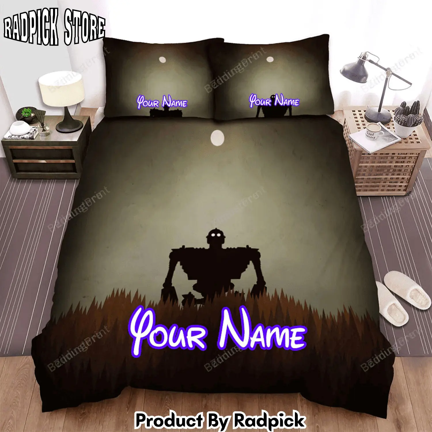Radpick the iron giant poster movie poster bed sheets duvet cover personalized name bedding sets ver 7 rp3271186